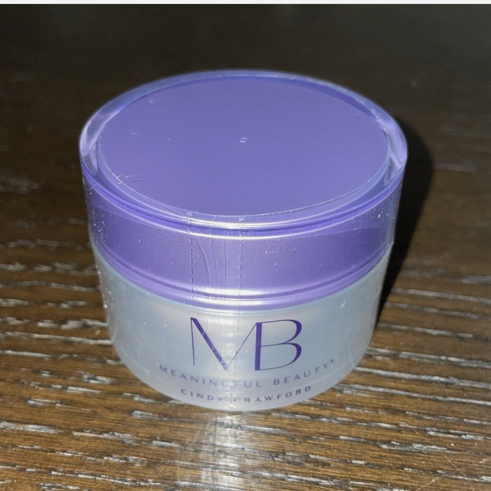 Meaningful Beauty Skincare Jar with Purple Lid